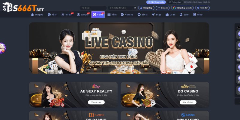 Live Casino S666 la sanh choi ca cuoc hap dan